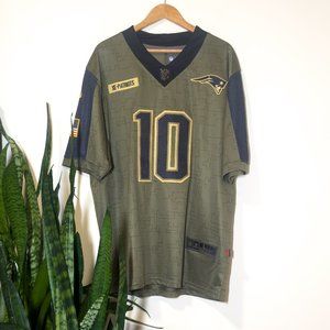 Nike New England Patriots Mac Jones Salute to Service Jersey Green - Sz L